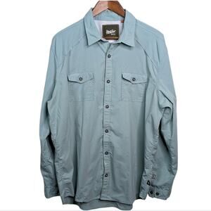 Howler Firstlight Tech Button Shirt Mens XL Blue Performance Outdoor **READ**